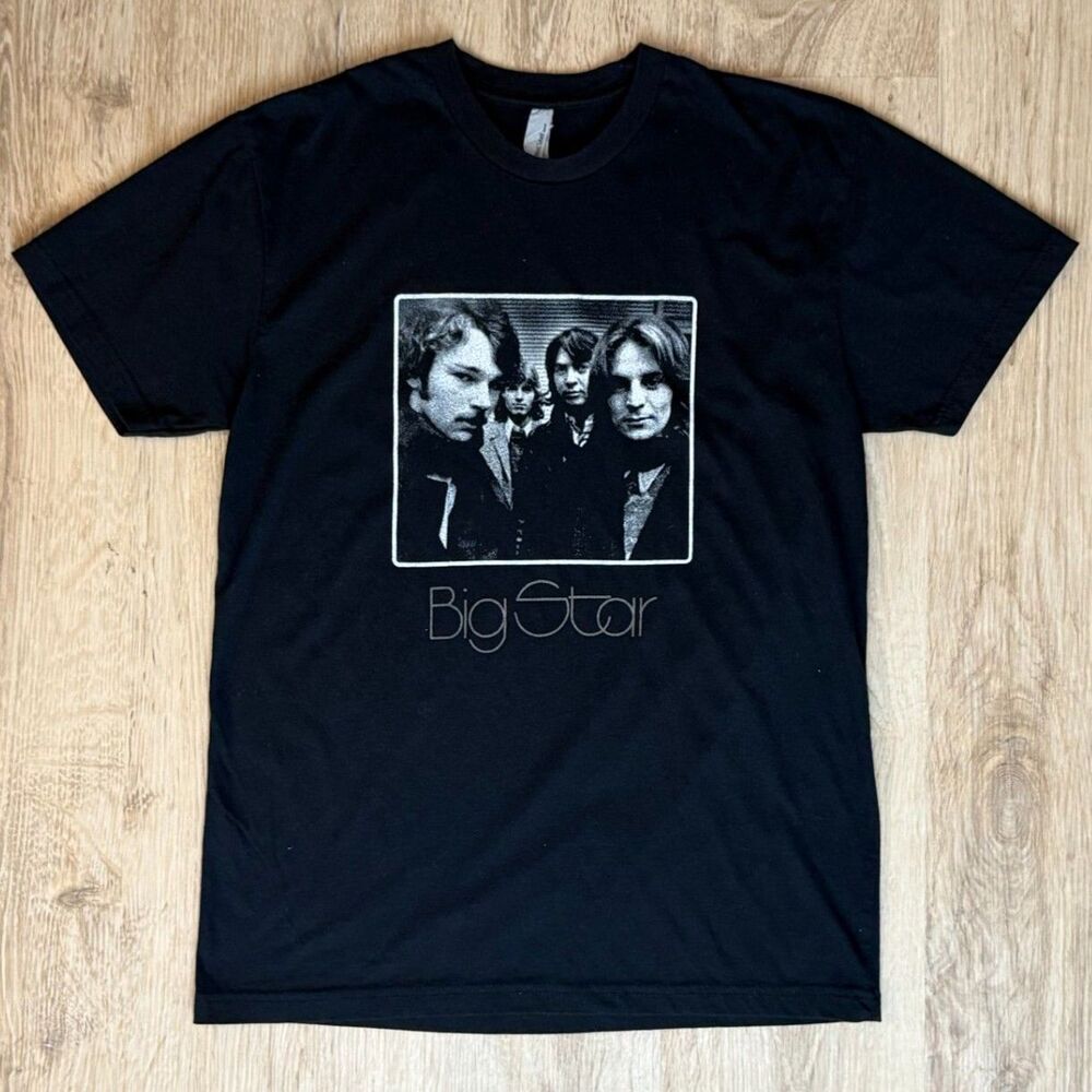 Big Star Band T-Shirt Next Level Black Medium Rock Graphic Tee